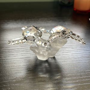 RARE DISCONTINUED Swarovski crystal turtles on coral reef